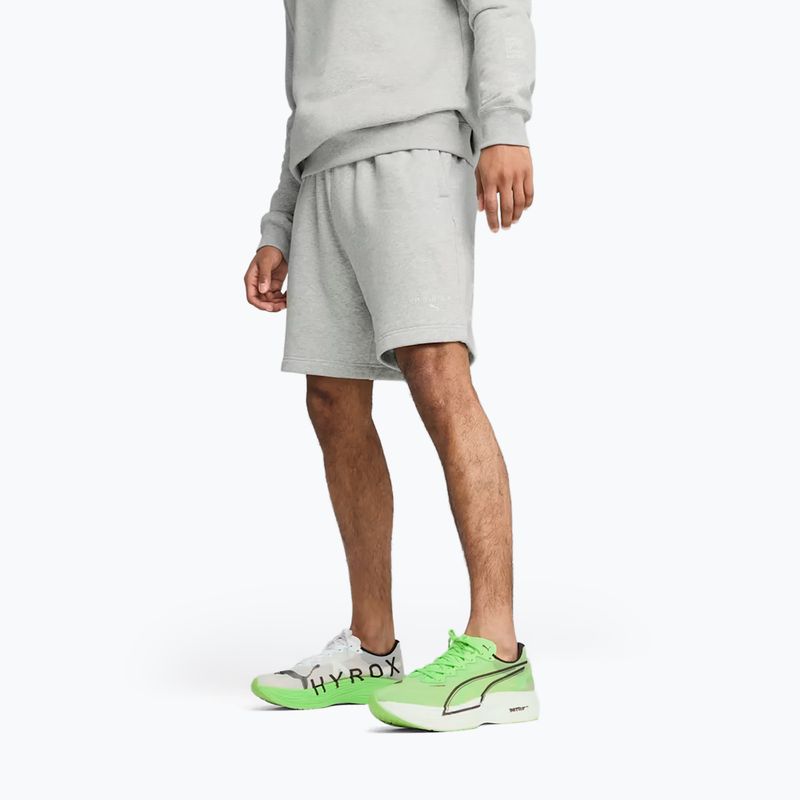 Pantaloni scurți de antrenament pentru bărbați PUMA x HYROX gri