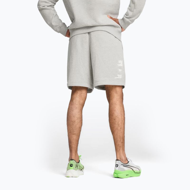 Pantaloni scurți de antrenament pentru bărbați PUMA x HYROX gri 2