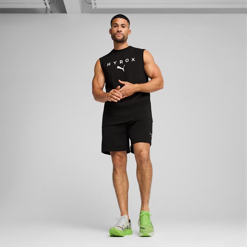 Pantaloni scurți de antrenament pentru bărbați PUMA x HYROX negri 7
