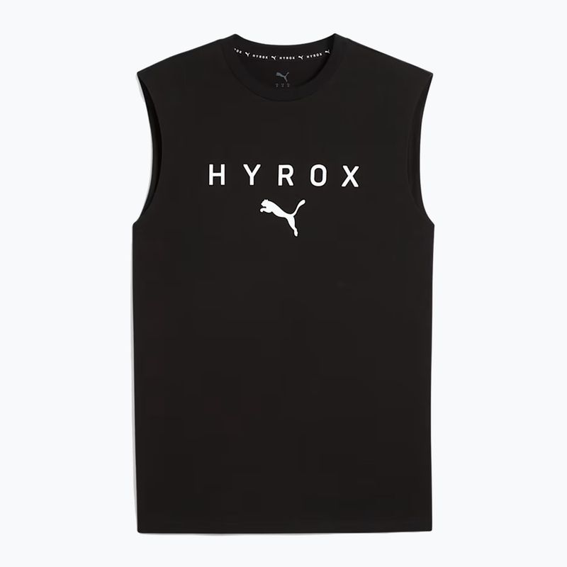 Tricou de antrenament pentru bărbați PUMA x HYROX Cutoff Tank negru