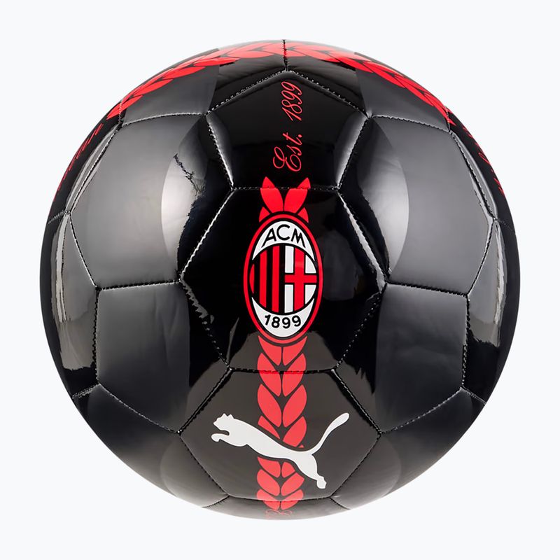 Minge de fotbal PUMA ACM PreMatch puma black/for all time red mărime 5 2
