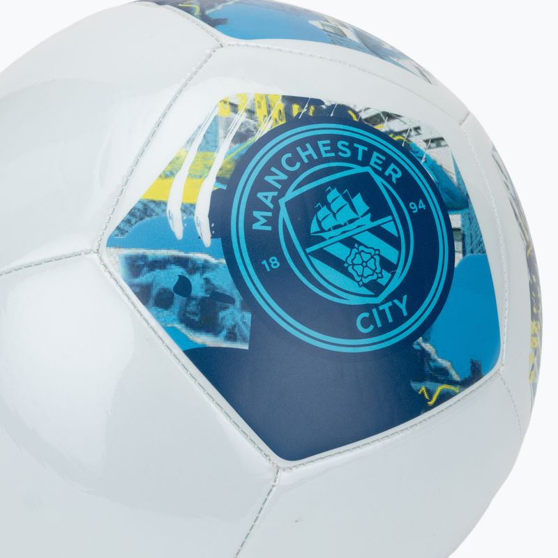 Minge de fotbal  PUMA MCFC ftblNRGY blazing blue/bright aqua mărime 5 3