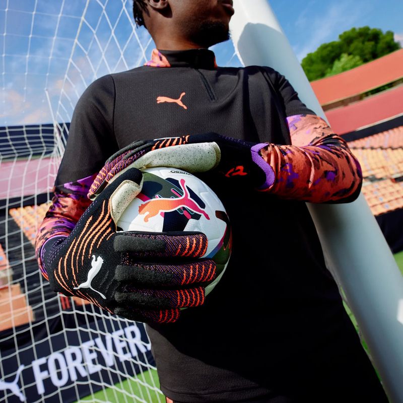 Mănuși de portar PUMA Future Ultimate NC puma black/glowing red/purple glimmer 6