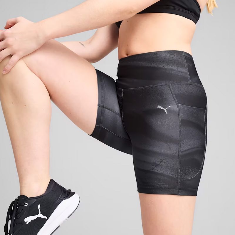 Pantaloni scurți de alergare pentru femei Puma Run Velocity 5" AOP Tight puma black 6