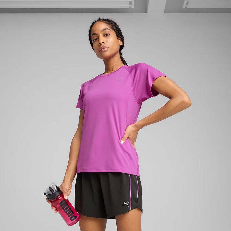 Tricou de alergare pentru femei  PUMA Run Velocity Tee Poly wild berry 3