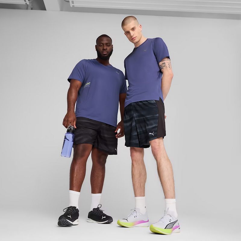 Pantaloni scurți de alergare pentru bărbați PUMA Run Velocity AOP 7" puma black 3