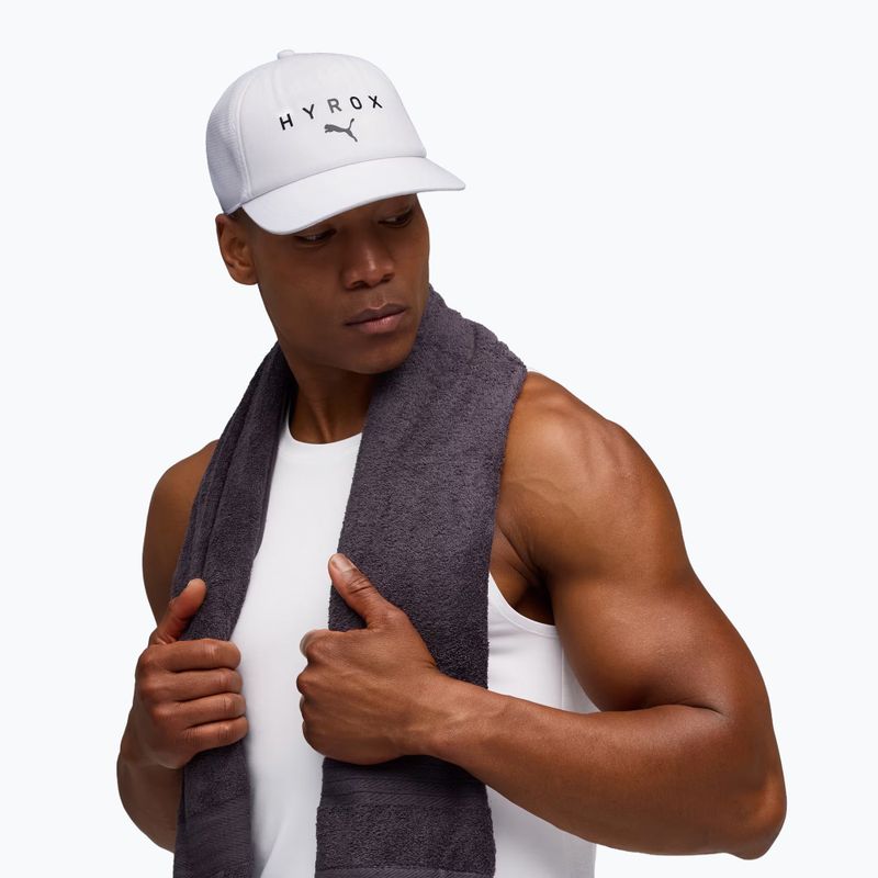 Șapcă cu cozoroc PUMA x HYROX Trucker albă 3