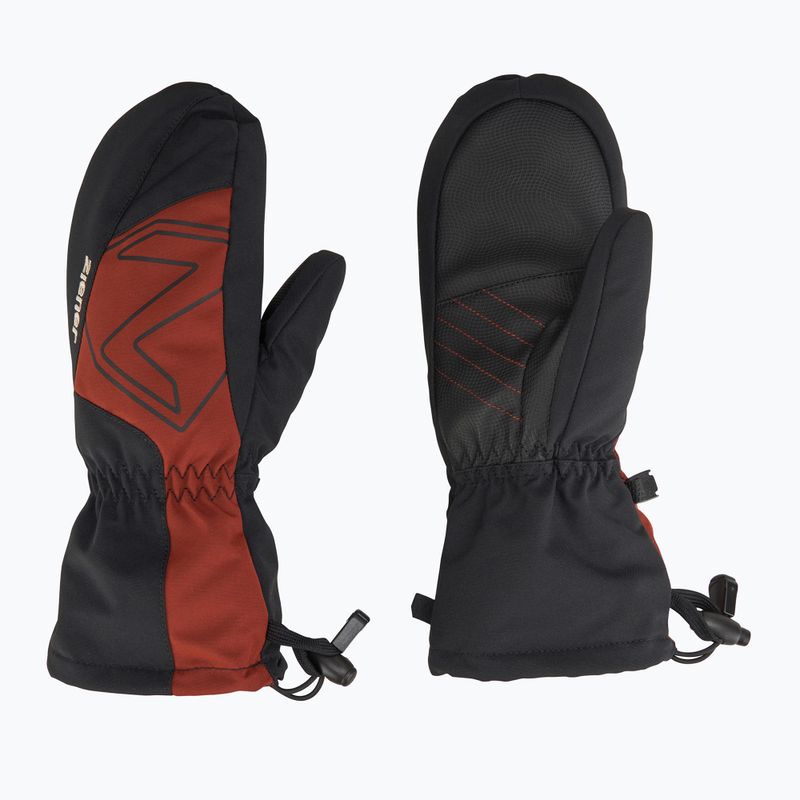 Mănuși de schi pentru copii ZIENER Lavalino Aquashield AW Mitten woody brown