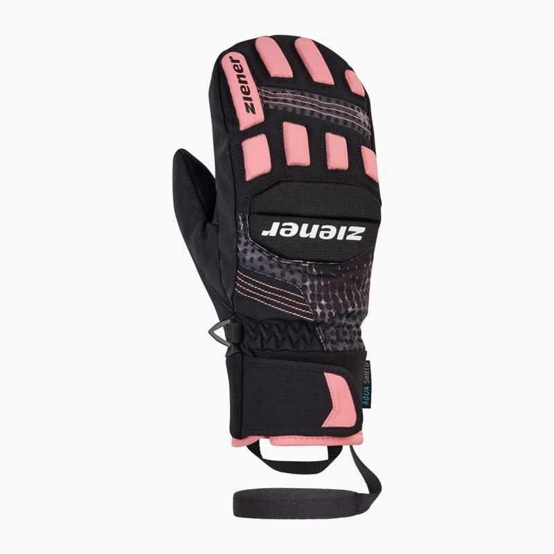 Mănuși de schi pentru copii  ZIENER Luron Aquashield PR Mitten black/pink vani 2