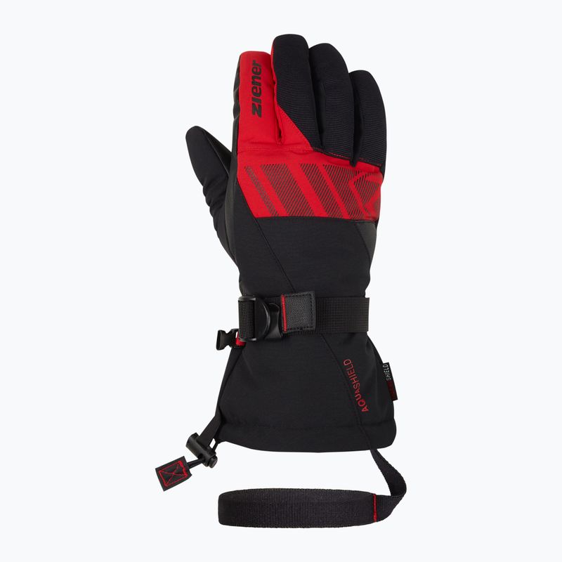 Mănuși de schi pentru bărbați  ZIENER Ghalion Aquashield black/red salsa 2