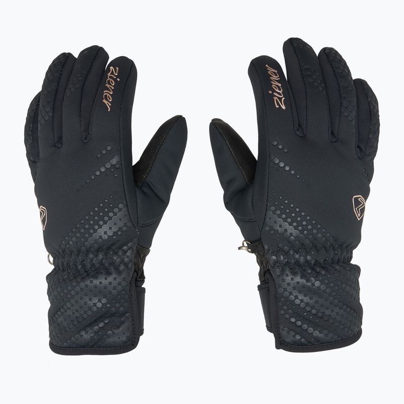 Mănuși de schi pentru femei ZIENER Karoi WS PR black/rose metallic 3