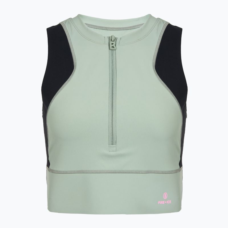 tricou de antrenament pentru femei BOGNER FIRE+ICE Caia 1/4 Zip eucalyptus