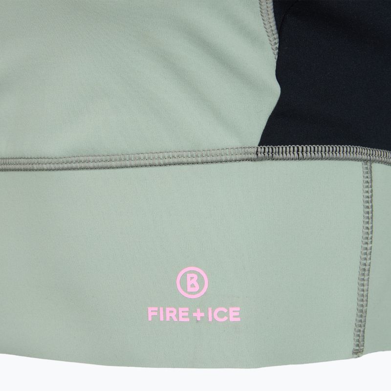 tricou de antrenament pentru femei BOGNER FIRE+ICE Caia 1/4 Zip eucalyptus 3