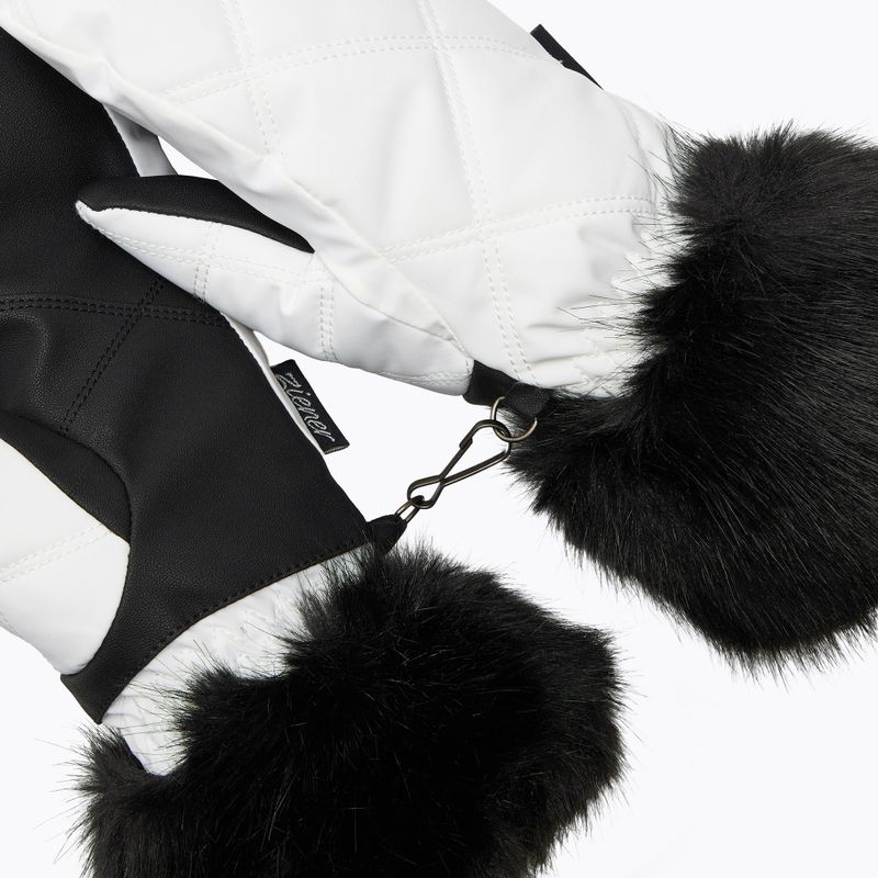 Mănuși de schi pentru femei ZIENER Kwinzi-Z Mitten white 5