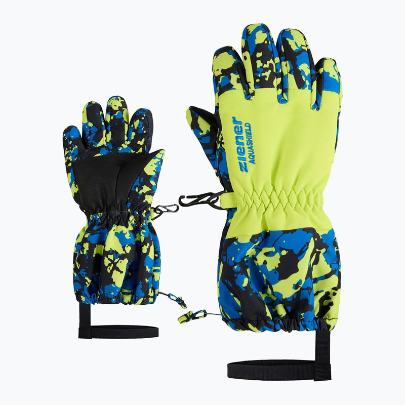 Mănuși de schi pentru copii ZIENER Levio AS Minis camo persian blue