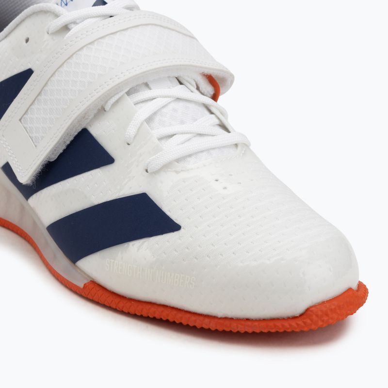 Încălțăminte de ridicare greutăți adidas Adipower Weightlifting III Footwear white/dark blue/royal blue 7