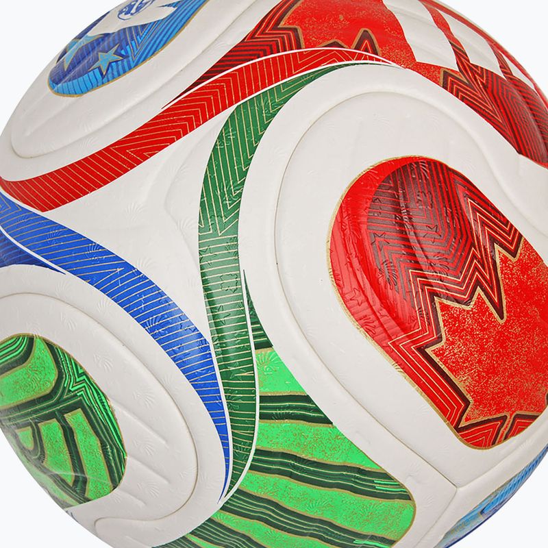 Minge de fotbal adidas Trionda Pro World Cup white/blue mărimea 5 6