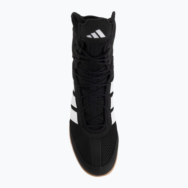 Încălțăminte de box pentru bărbați adidas Box Hog Wide black/white 5