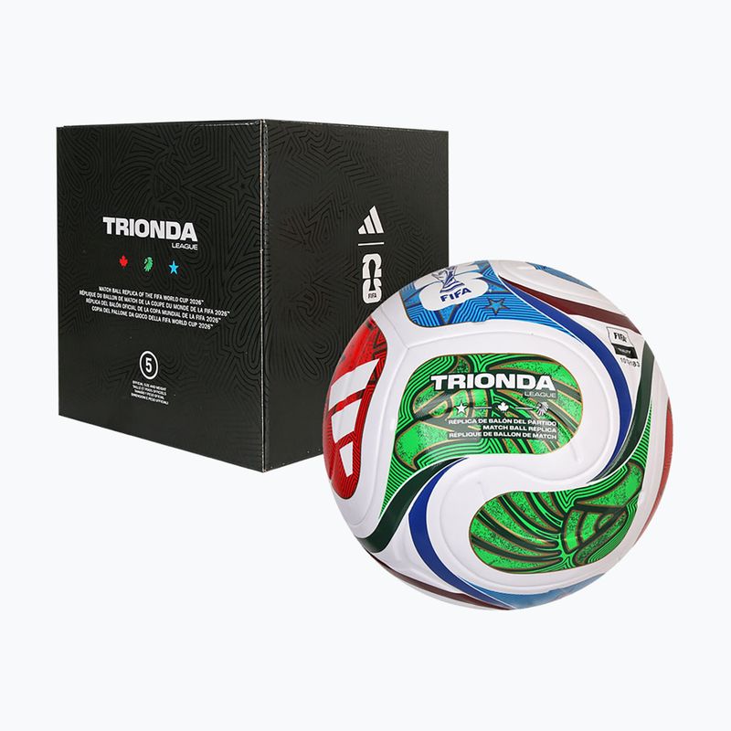 Minge de fotbal adidas Trionda League Box World Cup multicolor mărimea 5 2