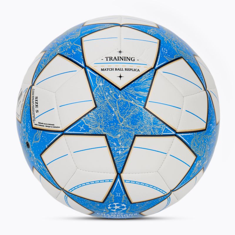 Minge de fotbal adidas UCL Training mărime 5 white/blue 3
