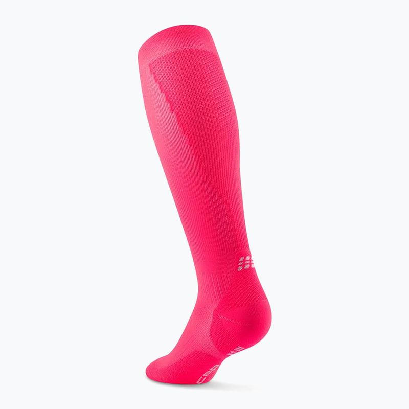 Șosete compresive pentru femei CEP Run Tall 5.0 pink 3