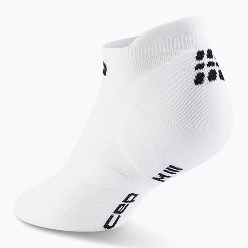 Șosete compresive pentru femei CEP Run No Show 5.0 white 3