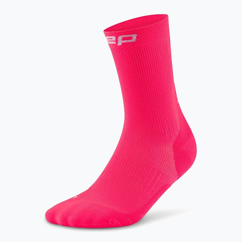 Șosete compresive pentru femei CEP Run Mid Cut 5.0 pink 2