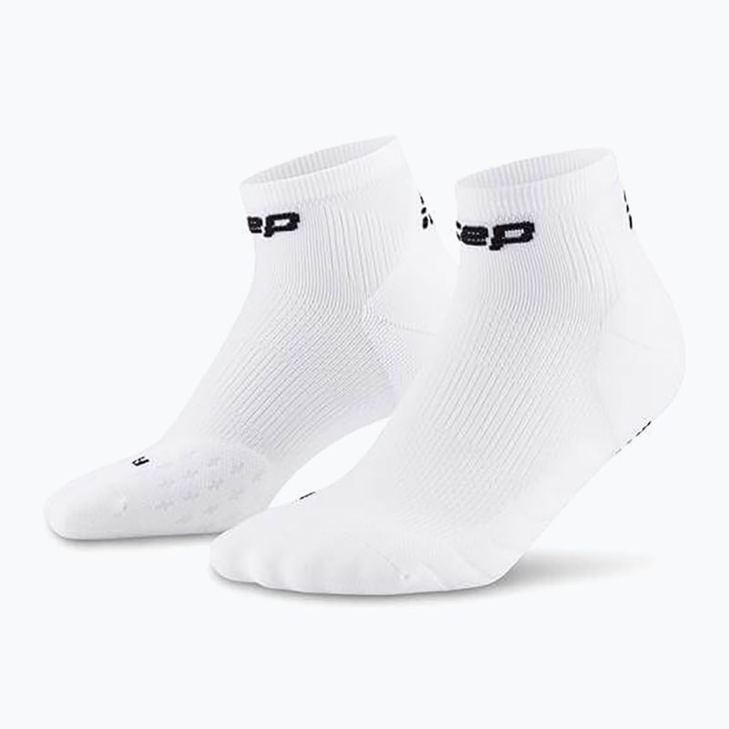 Șosete compresive pentru bărbați CEP Run Low Cut 5.0 white