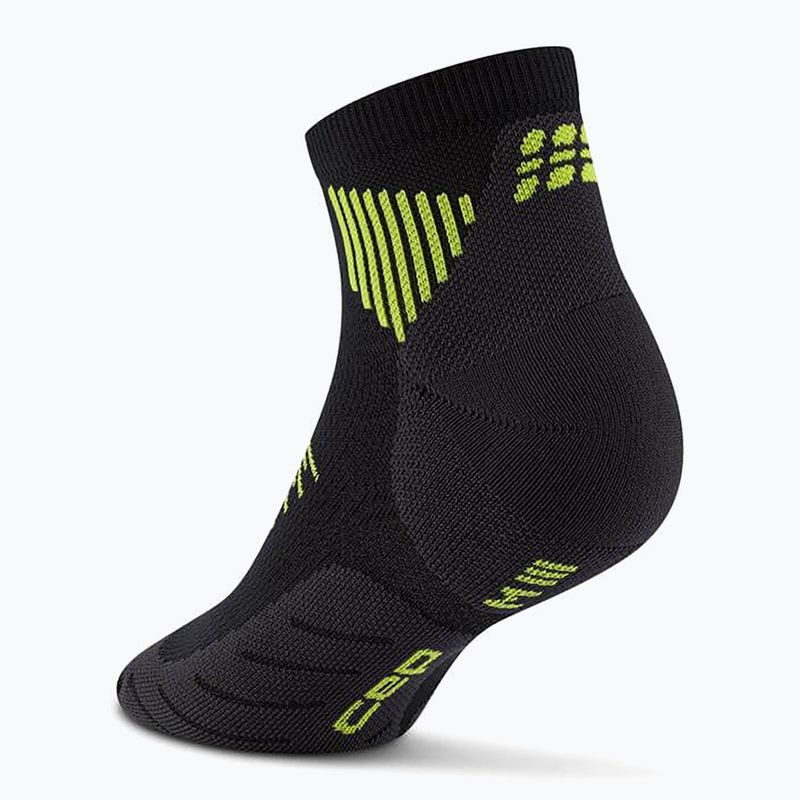 Șosete compresive pentru bărbați CEP Run Low Cut 5.0 black/lime 3