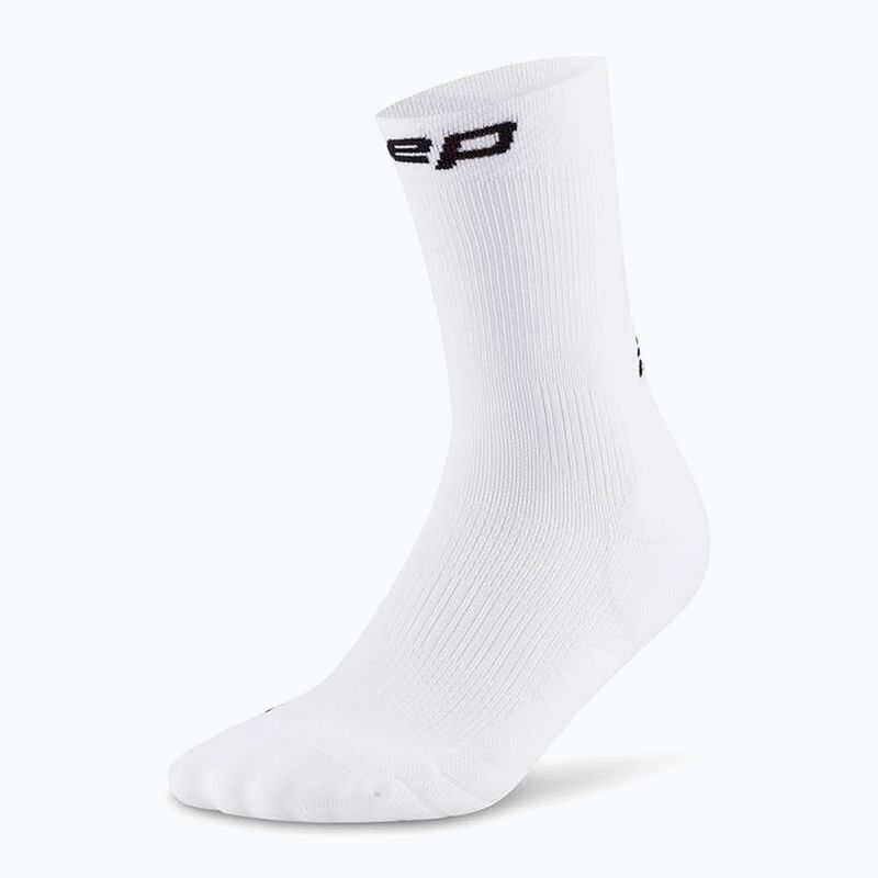 Șosete compresive pentru bărbați CEP Run Mid Cut 5.0 white 2