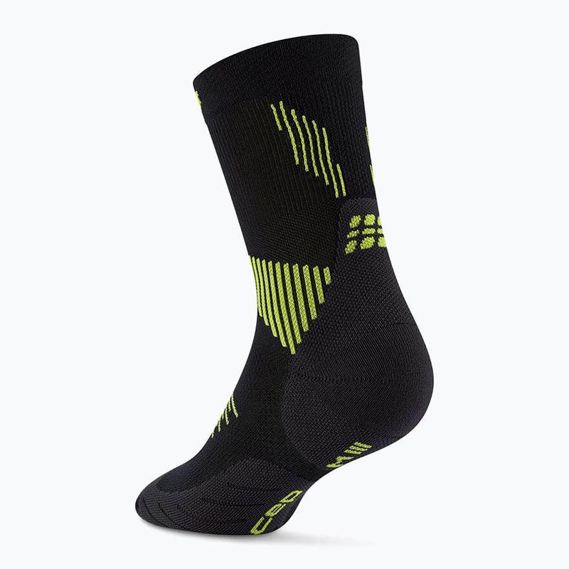 Șosete compresive pentru bărbați CEP Run Mid Cut 5.0 black/lime 3