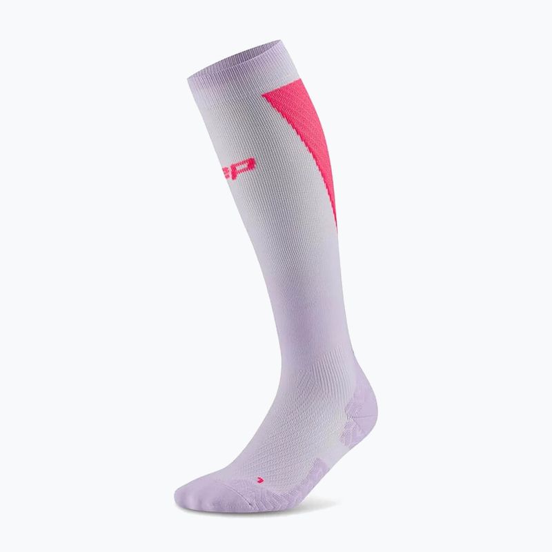Șosete pentru femei CEP Ultralight Tall 4.0 lilac/pink 2