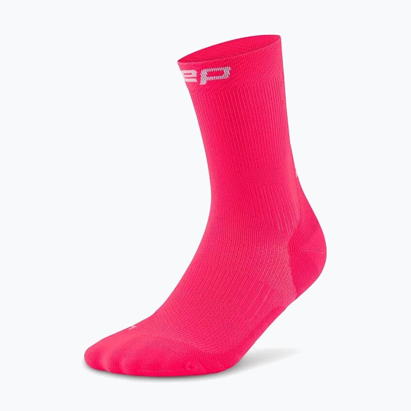 Șosete compresive pentru bărbați CEP Run Mid Cut 5.0 pink 2