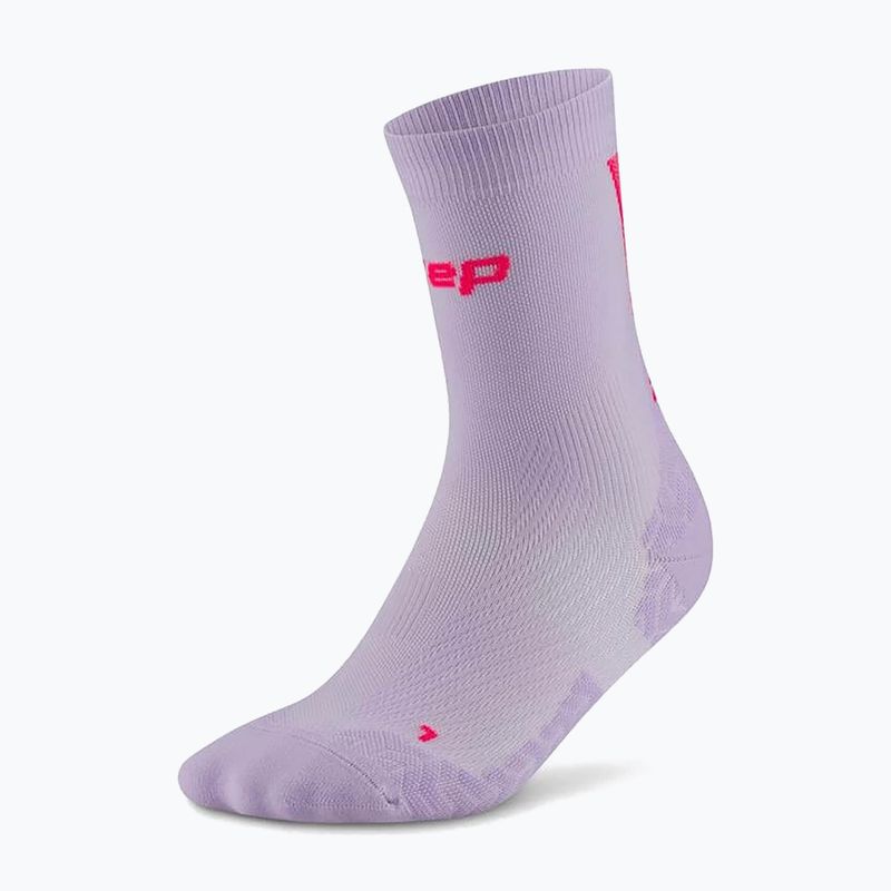 Șosete compresive pentru bărbați CEP Ultralight Mid Cut 4.0 lilac/pink 2