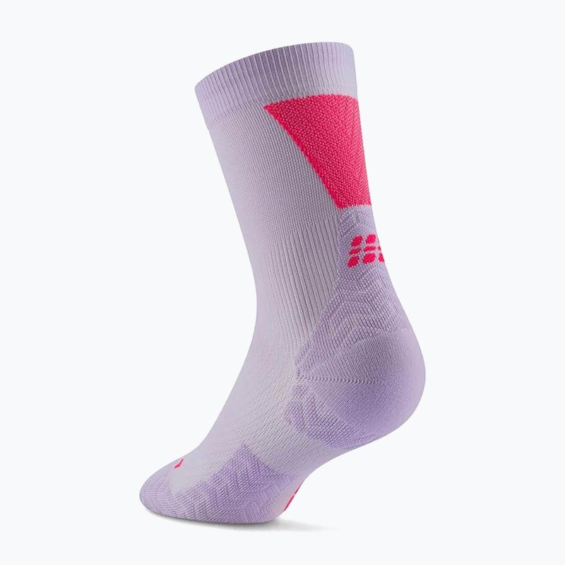 Șosete compresive pentru bărbați CEP Ultralight Mid Cut 4.0 lilac/pink 3