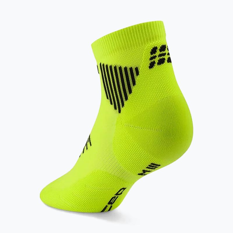 Șosete compresive pentru femei CEP Run Low Cut 5.0 lime/black 3