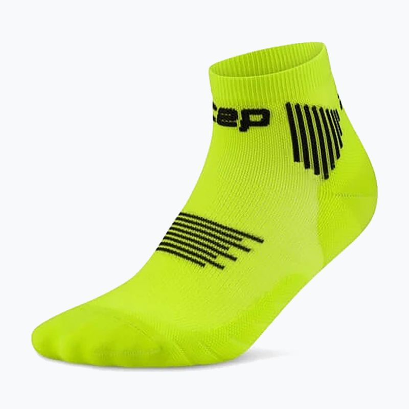 Șosete compresive pentru bărbați CEP Run Low Cut 5.0 lime/black 2