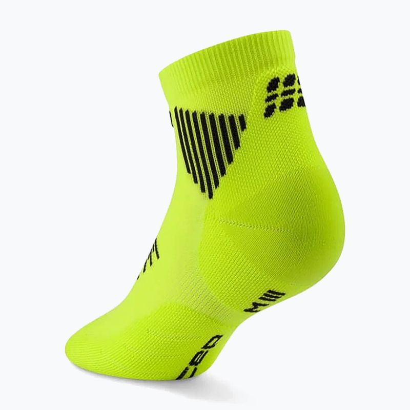 Șosete compresive pentru bărbați CEP Run Low Cut 5.0 lime/black 3
