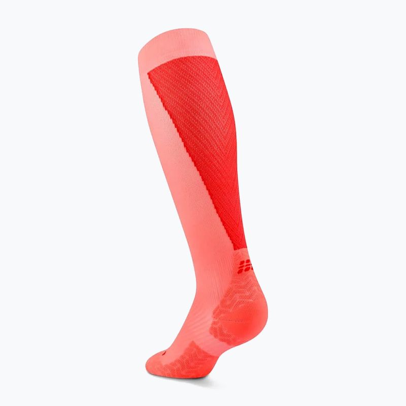 Șosete pentru femei CEP Ultralight Tall 4.0 neon coral/red 3