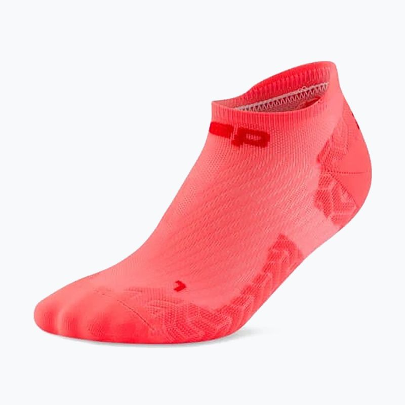 Șosete pentru femei CEP Ultralight No Show 4.0 neon coral/red 2