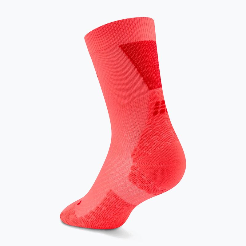 Șosete pentru femei CEP Ultralight Mid Cut 4.0 neon coral/red 3