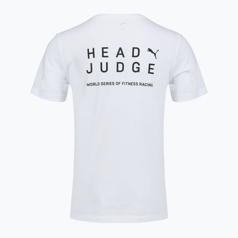Tricou de antrenament pentru bărbați PUMA Hyrox Head Judge white 2