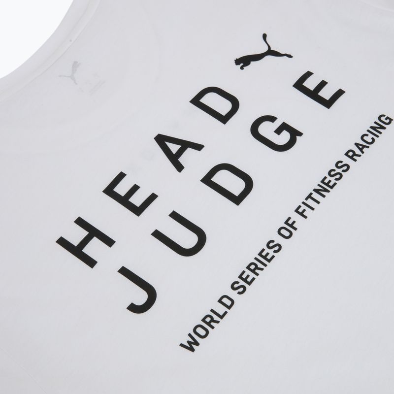 Tricou de antrenament pentru bărbați PUMA Hyrox Head Judge white 4