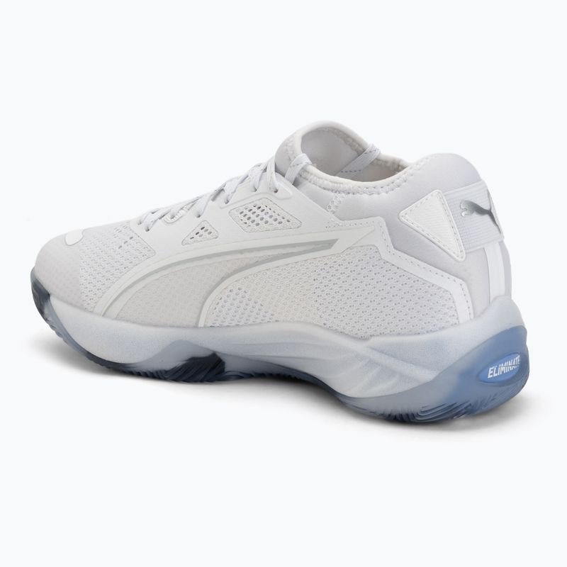 Încălțăminte de handbal PUMA Eliminate NITRO SQD 4 puma white/baltic sea blue/fresh water 3