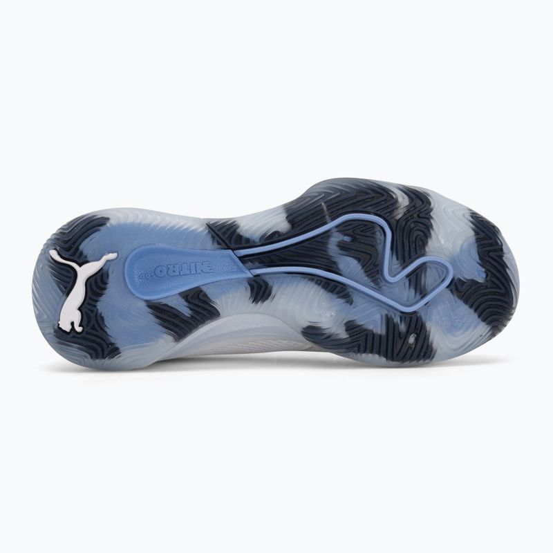 Încălțăminte de handbal PUMA Eliminate NITRO SQD 4 puma white/baltic sea blue/fresh water 4
