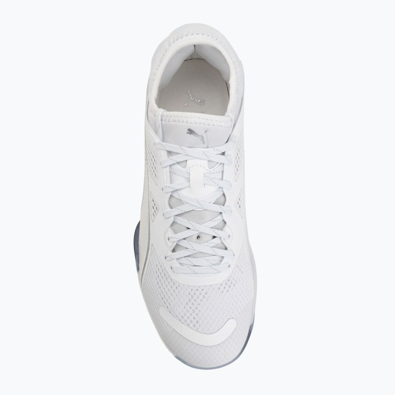 Încălțăminte de handbal PUMA Eliminate NITRO SQD 4 puma white/baltic sea blue/fresh water 5
