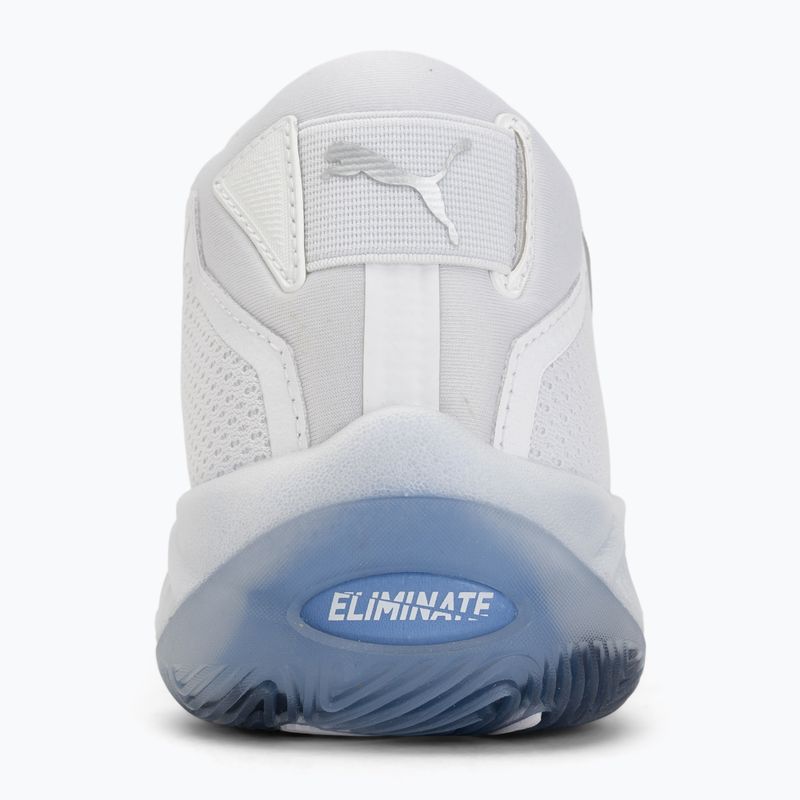 Încălțăminte de handbal PUMA Eliminate NITRO SQD 4 puma white/baltic sea blue/fresh water 6