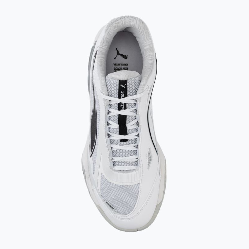 Încălțăminte de handbal pentru bărbați PUMA Solarstrike 4 puma white/puma black/silver 5