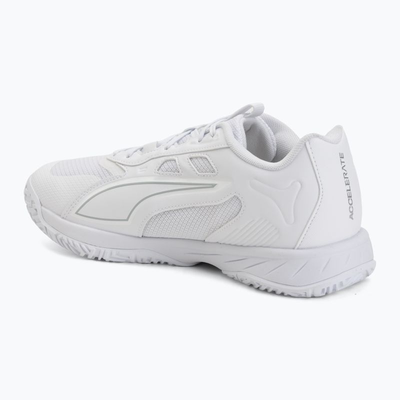 Încălțăminte de handbal PUMA Accelerate Pro 4 puma white/puma silver 3