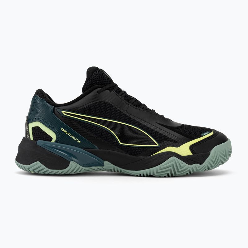 Încălțăminte de handbal pentru bărbați PUMA Solarstrike 4 puma black/green terrain/fizzy light 2
